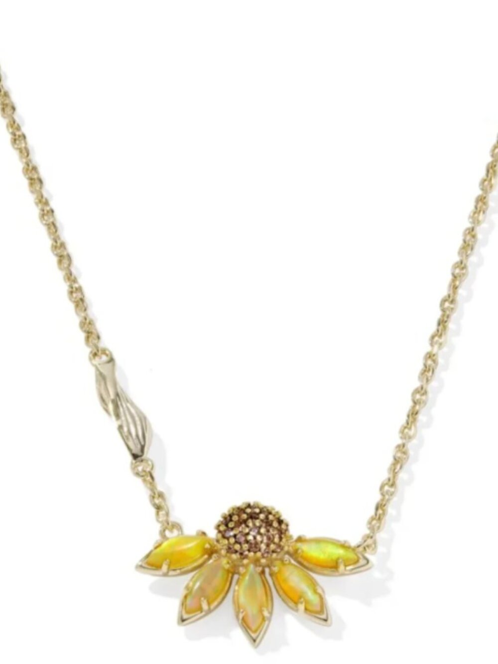 Kendra Scott Sunflower Pendant Gold Necklace
